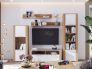 Гостиная Мирослава Дуб Крафт Золотой/Сноу