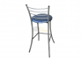Стул Барный ДХ-2 обивка светло-голубой