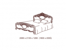 Кровать 2-х спальная 1800*2000 с основанием