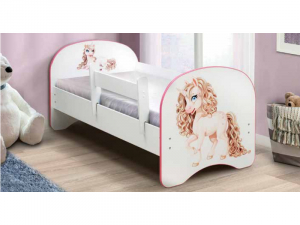 Кровать детская с фотопечатью без ящика Единорог 700*1400