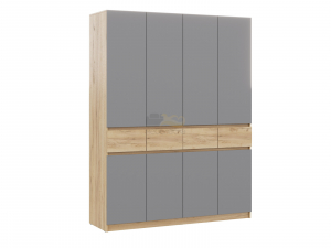 Шкаф ШК-004 ЛДСП Бостон Лайт Фасад серый шифер