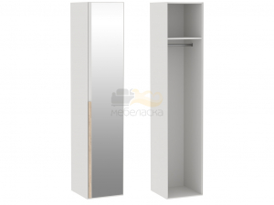 Шкаф 1-дверный с зеркальной дверью Аврора