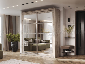 Шкаф-купе Элегант-8 Дуб Крафт серый