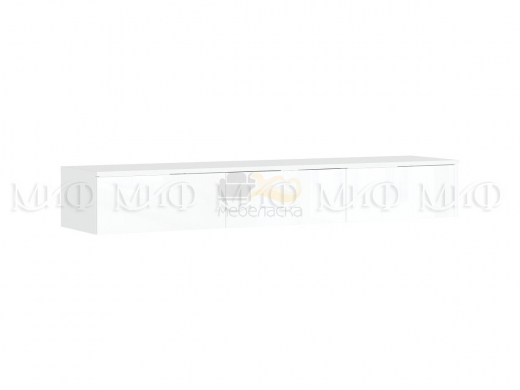 Полка косметическая 1500 Норд Белый глянец, Белый