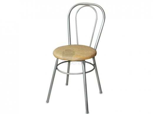Стул №1 ДХ-8 без мягкой спинки обивка бежевый