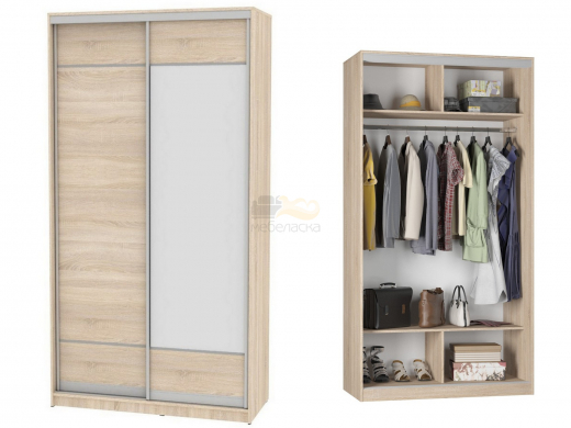Шкаф-купе Белла B-220х120х60-3 (D7D8)