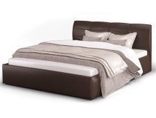 Кровать Ривьера 1400 коричневая подъемная